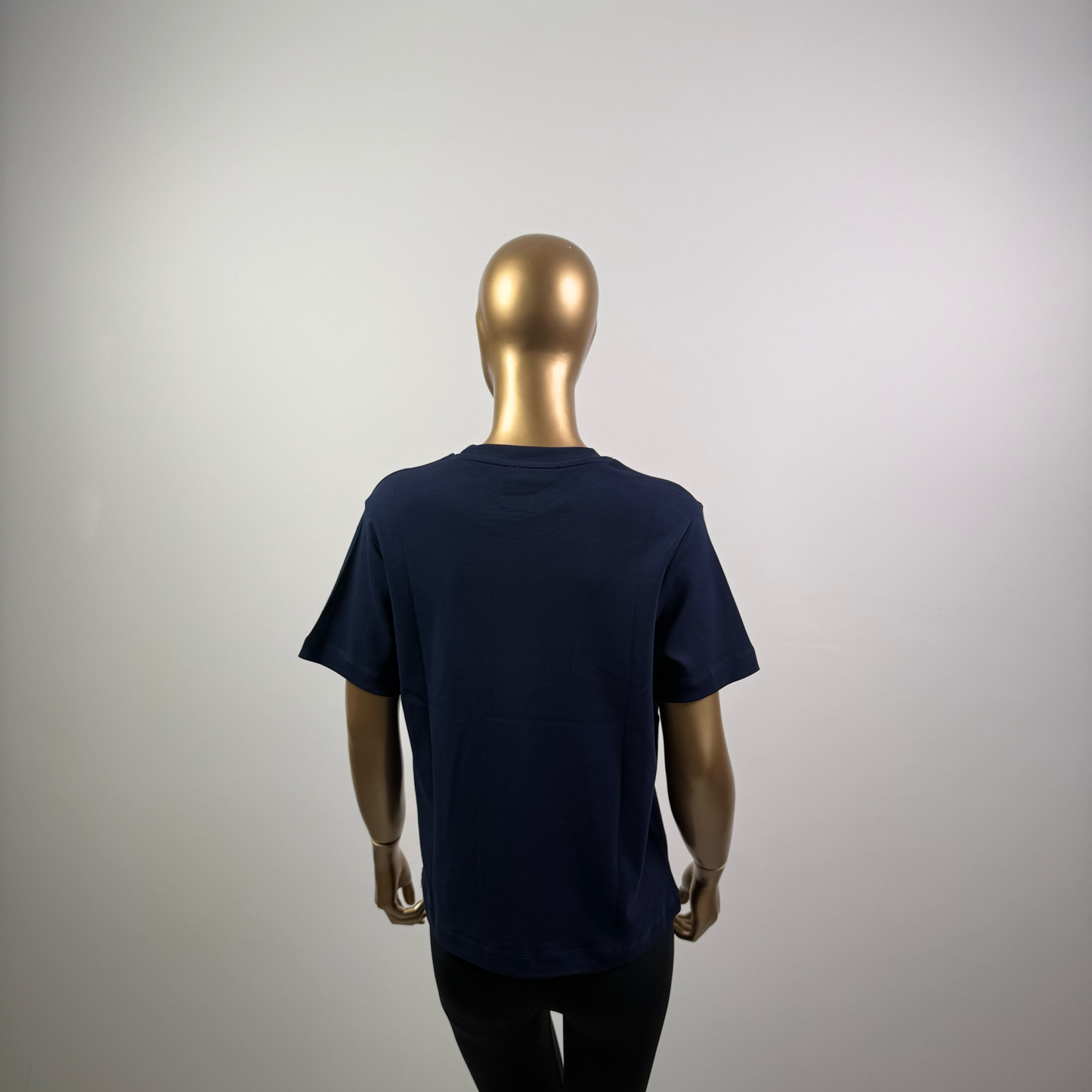 Lacivert Kısa Kol Düz T-Shirt