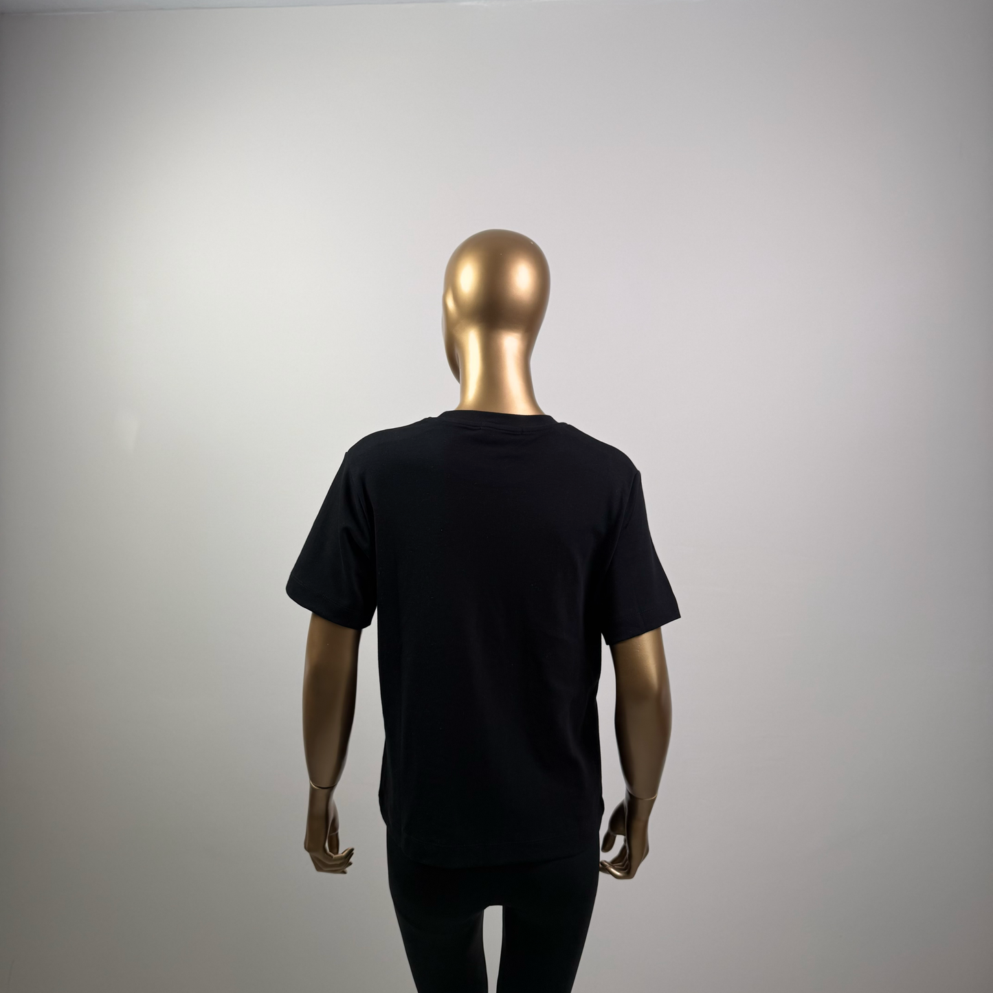 Siyah Kısa Kol Düz T-Shirt