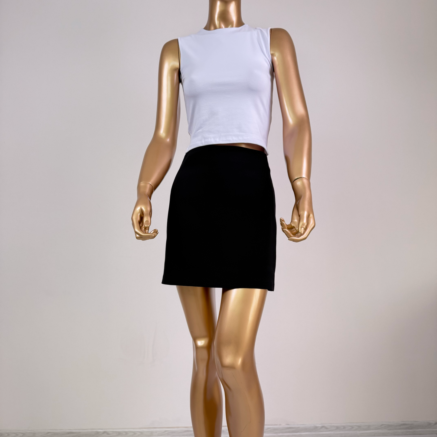 Siyah Klasik Düz Etek