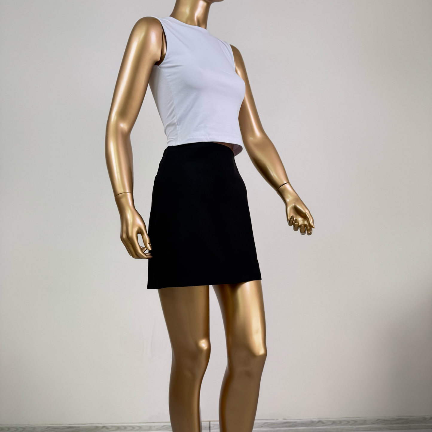 Siyah Klasik Düz Etek