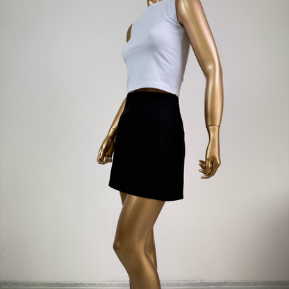 Siyah Klasik Düz Etek