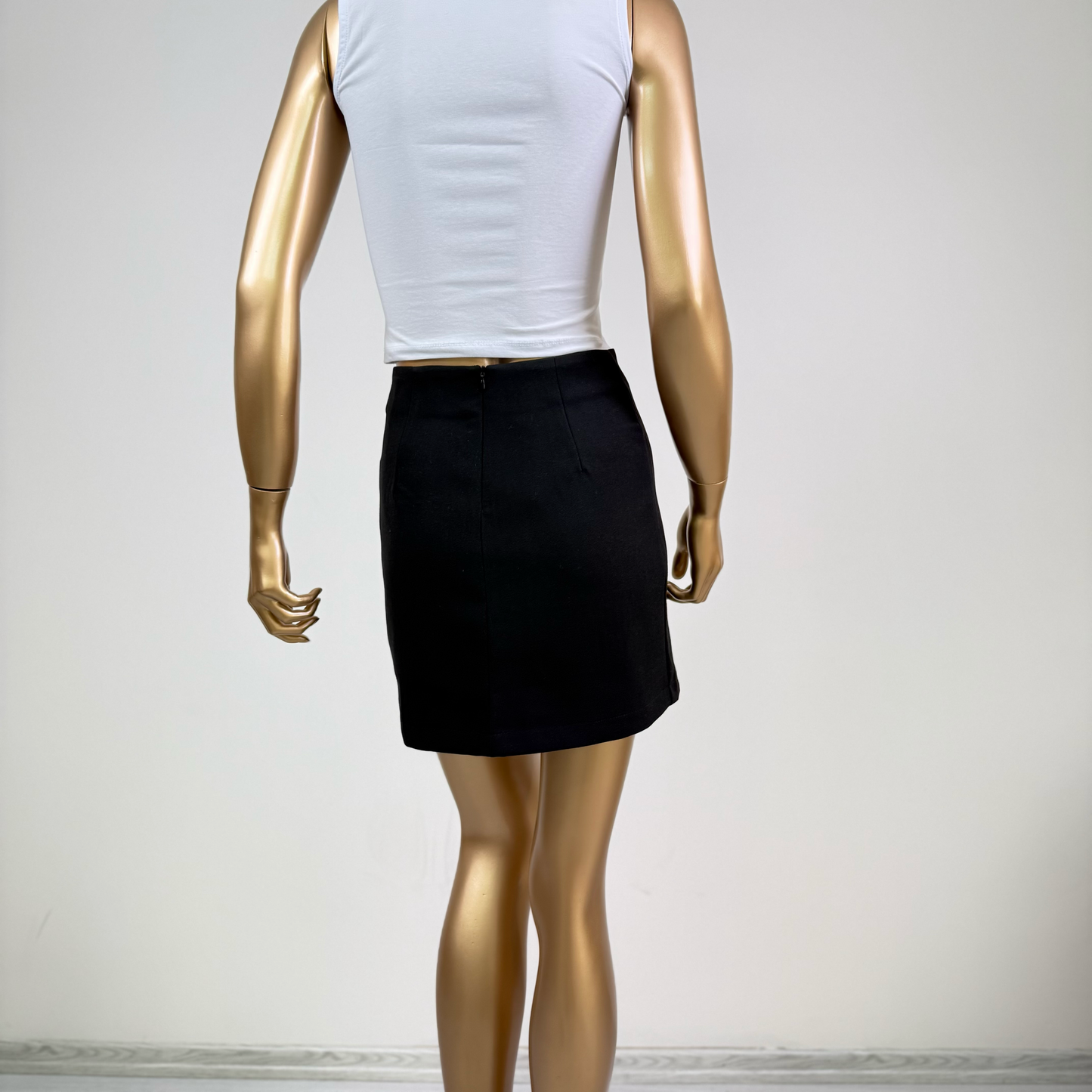 Siyah Klasik Düz Etek