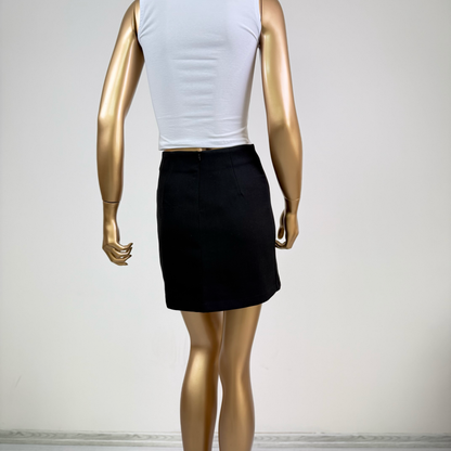 Siyah Klasik Düz Etek