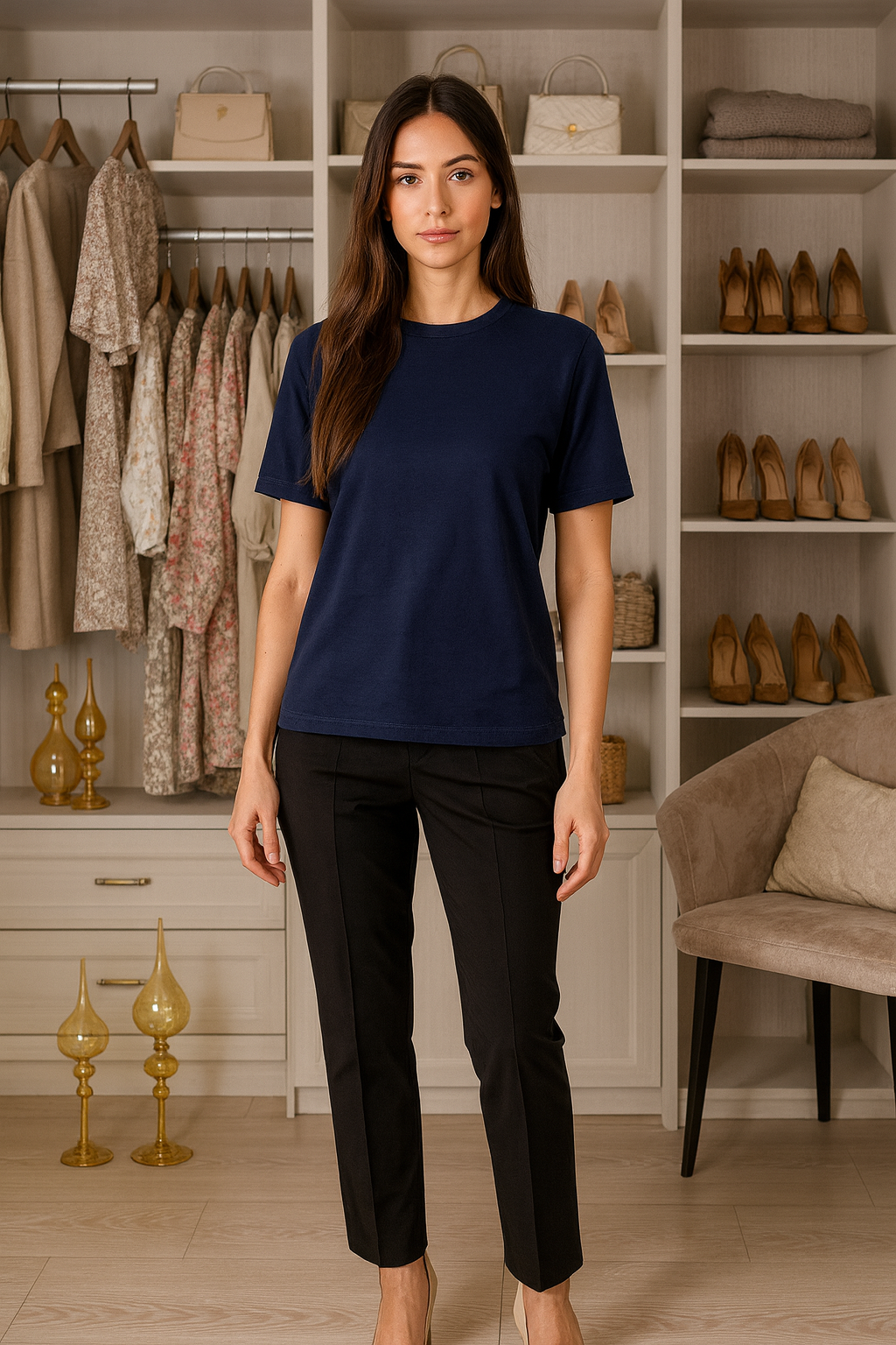 Lacivert Oys Basic T-Shirt